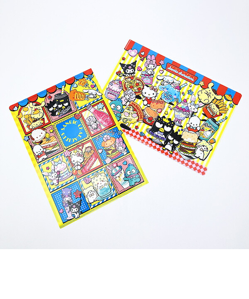 サンリオキャラクターズ A4クリアファイル2枚セット アメリカンダイナーシリーズ 文具 日本製 Sanrio