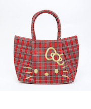サンリオ ハローキティ トートバッグ (レッドチェック) ルートート ROOTOTE Sanrio