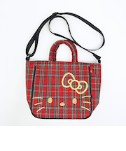 サンリオ ハローキティ 2WAYショルダートートバッグ  (レッドチェック) ルートート ROOTOTE  Sanrio