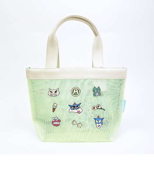 クレヨンしんちゃん メッシュトートバッグ (グリーン)