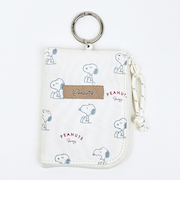 スヌーピー デイリーパスケース アイボリー 定期入れ SNOOPY