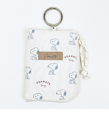 スヌーピー デイリーパスケース アイボリー 定期入れ SNOOPY