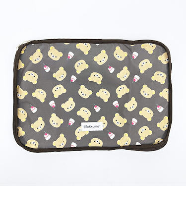 リラックマ 収納メッシュポーチ リラックマフェイス ベーシックリラックマシリーズ