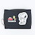 スヌーピー コンパクト三つ折り財布 ブラック SNOOPY