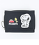 スヌーピー コンパクト三つ折り財布 ブラック SNOOPY