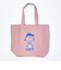 スヌーピー ルーシー トートバッグ アップリケ刺しゅう ピンク SNOOPY