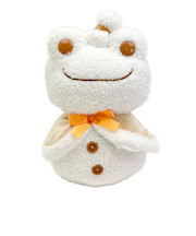 かえるのピクルス 雪だるま ぬいぐるみ(S)  (ポンチョ)