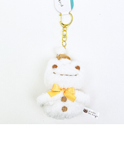 かえるのピクルス 雪だるま マスコットキーホルダー  (ポンチョ)