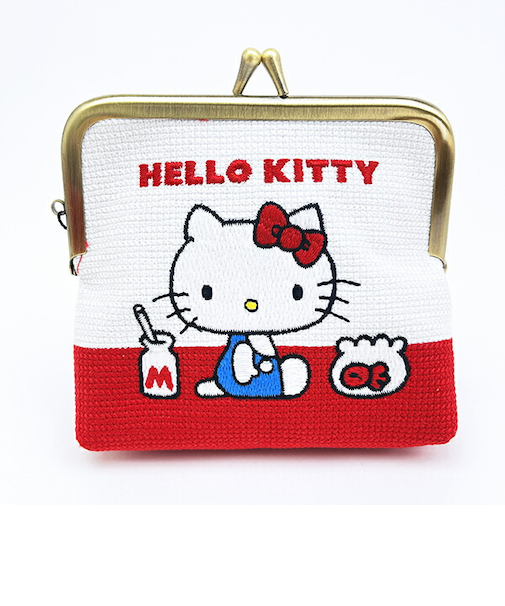 サンリオ ハローキティ がま口 畳刺繍ミニポーチ Sanrio