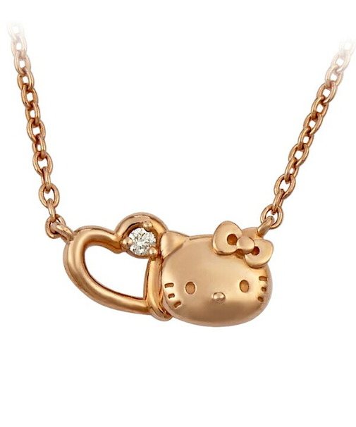 サンリオ ハローキティ プチハートネックレス ピンクゴールド アクセサリー 日本製 Sanrio