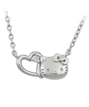 サンリオ ハローキティ プチハートネックレス シルバー アクセサリー 日本製 Sanrio