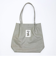 オサムグッズ 合皮ハンドルタックトートバッグ (グレー)