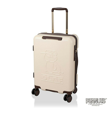 スヌーピー オラフ ジッパータイプ スーツケース 32L (アイボリー) キャリーケース SNOOPY