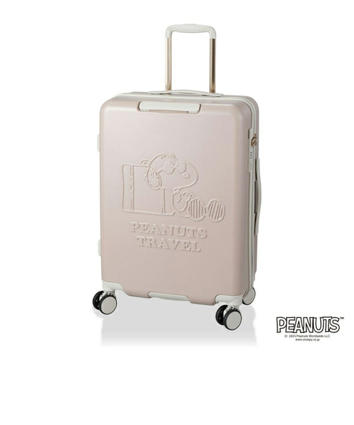 スヌーピー ジョー・クール ジッパータイプ スーツケース 50L (グレージュ) キャリーケース SNOOPY