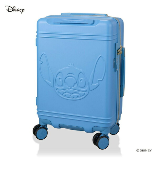 ディズニー スティッチ ジッパータイプ スーツケース 30L (ブルー) キャリーケース Disney