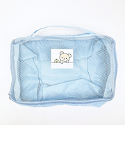 リラックマ リラックマ＆キイロイトリ 圧縮ポーチ ブルー 旅行 トラベル
