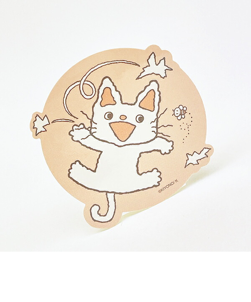 ノンタン eHONTOMO ダイカットステッカー ぱっぱら ぱなし ピンク 日本製