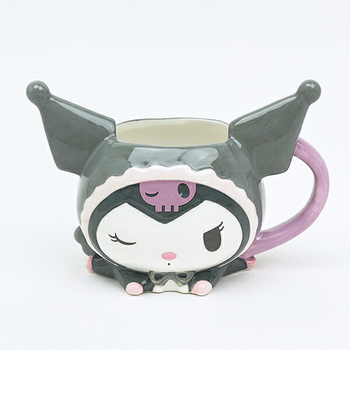 サンリオ クロミ フェイスマグカップ ブラックエンジェル コップ Sanrio