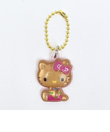 サンリオ 日焼け ハローキティ ぷっくりったいプチボールチェーン キーホルダー 日本製 Sanrio