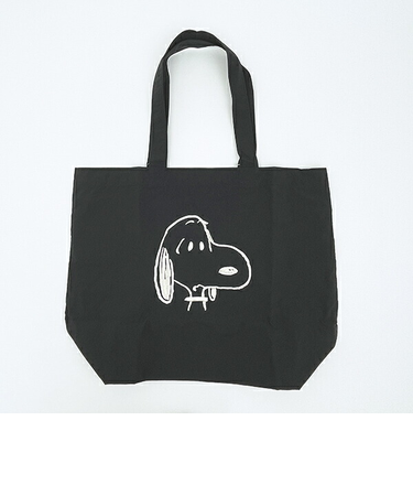 スヌーピー トートバッグ ブラック SNOOPY