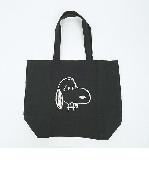 スヌーピー トートバッグ ブラック SNOOPY