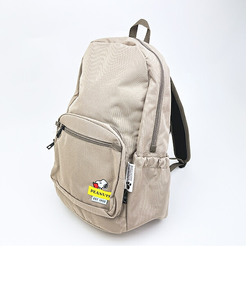 スヌーピー スマートデイパック リュック バッグ ベージュ RE-PET SNOOPY