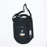 スヌーピー ドラムショルダーバッグ ブラック RE-PET SNOOPY