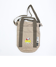 スヌーピー ドラムショルダーバッグ ベージュ RE-PET SNOOPY