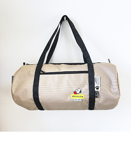 スヌーピー ロールボストンバッグ ベージュ RE-PET SNOOPY