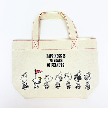 スヌーピー ミニトートバッグ パレードシリーズ PEANUTS 75th SNOOPY