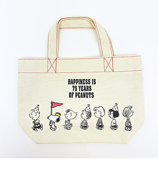 スヌーピー ミニトートバッグ パレードシリーズ PEANUTS 75th SNOOPY