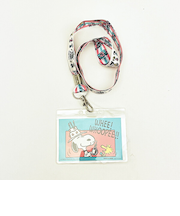 スヌーピー 幅広ネックストラップ ケーキハットシリーズ PEANUTS 75th SNOOPY