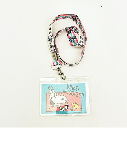 スヌーピー 幅広ネックストラップ ケーキハットシリーズ PEANUTS 75th SNOOPY