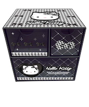 サンリオ ハローキティ キャラチェスト ブラック 千鳥柄
