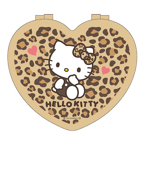 サンリオ ハローキティ ヒョウ柄 ハート型 小物入れ ケース 平成レトロ