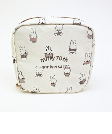 ミッフィー miffy 70th スクエアポーチ 70周年ヒストリー
