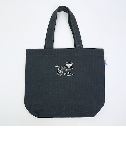 スヌーピー トートバッグ ブルーグレー SNOOPY