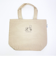 スヌーピー チャーリーブラウン トートバッグ ベージュ SNOOPY