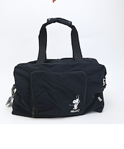 スヌーピー パッカブルボストン トラベルバッグ ブラック SNOOPY