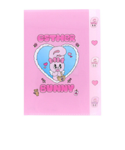 エスターバニー (Esther Bunny)  ダイカットクリアファイル5P ピンク 文具 日本製