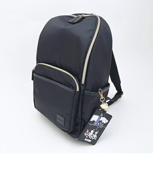 ムーミン ピクニック ラウンドリュックサック バッグ ブラック