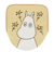 ムーミン トイレタリー(トイレマット・便座カバー)2点セット 草花の中で MOOMIN