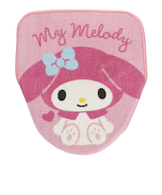 サンリオ マイメロディ&クロミ トイレタリー(トイレマット・便座カバー)2点セット ちょこんとハート Sanrio
