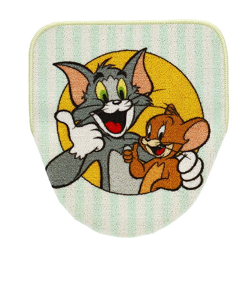 トムとジェリー トイレタリー(トイレマット・便座カバー)2点セット ストライプとチェイス