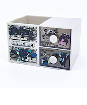 マインクラフト エンダードラゴン&ウォーデン ペンスタンド付きプラチェスト 収納 小物入れ インテリア Minecraft