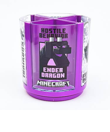 マインクラフト エンダードラゴン 回るペンスタンド 文具 ペン立て インテリア Minecraft