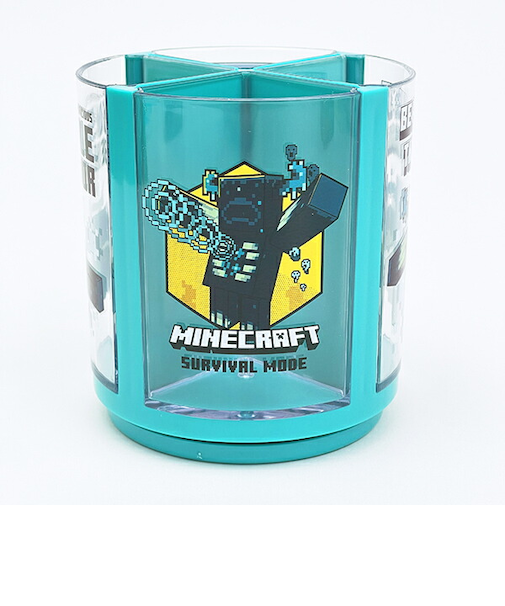 マインクラフト ウォーデン 回るペンスタンド 文具 ペン立て インテリア Minecraft