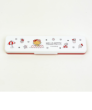 サンリオ 日焼け キティ 音の鳴らないコンビセット 箸＆スプーン ランチ 日本製 Sanrio