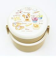 ディズニー Nuiパン 丸型ランチボックス2段(フォーク付) ランチ 日本製 Disney
