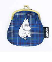 ムーミン チェック ジャガード がま口財布 コインケース MOOMIN